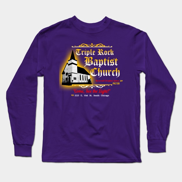 Triple Rock Baptist Church from the Blues Brothers Long Sleeve T-Shirt by woodsman